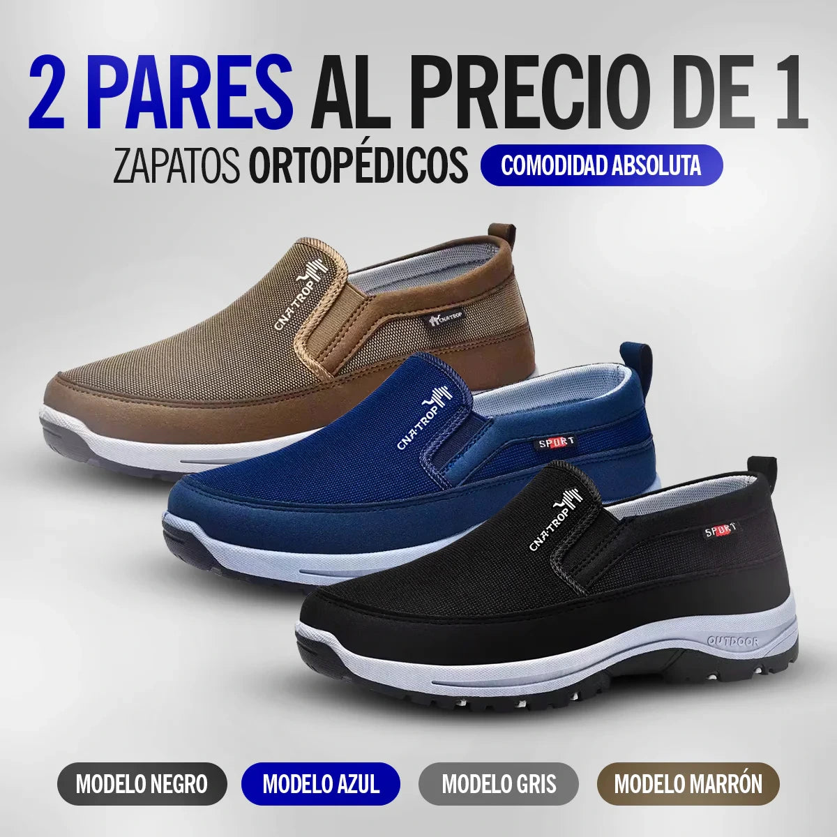 2 PARES AL PRECIO DE 1 – Zapatos Cómodos FlexAndar